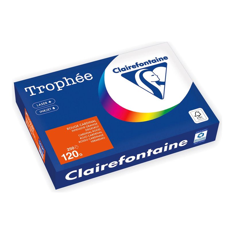 3329680003482-Clairefontaine Trophée - Papier - rouge cardinal - A4 (210 x 297 mm) - 120 g/m² - Ramett-P_405221743_1-0