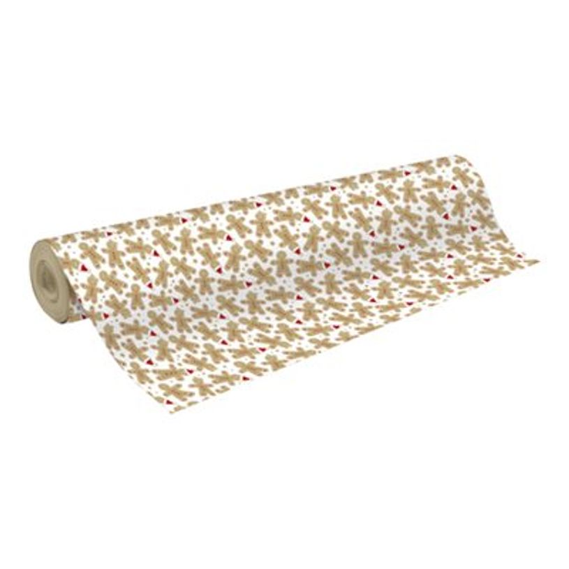 3329682239070-Clairefontaine Christmas - Emballage cadeau - 70 cm x 50 m - 70 g/m² - pain d'épices - b-P_405221756_1-0