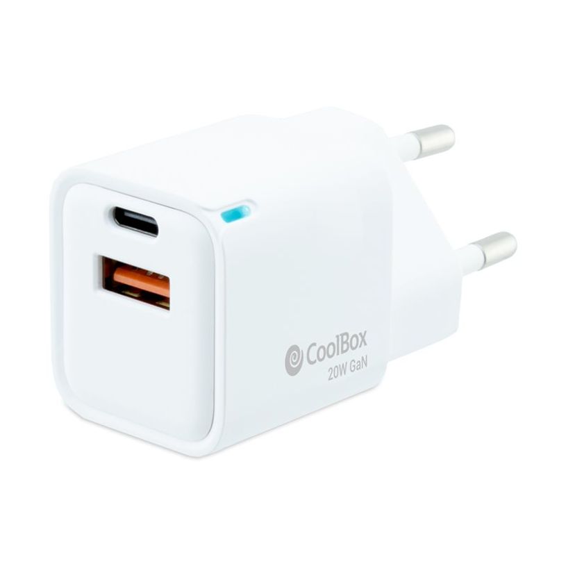 8437012429932-CoolBox - Chargeur secteur - 2 connecteurs de sortie (USB-C, USB-A) - 20 Watt - 3 A -P_405221769_4-3
