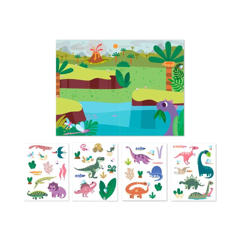 8410782193746-APLI kids - Game of Stickers with Scene Dinosaurs - jeu éducatif-P_405222024_3-0