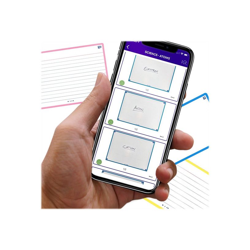 3020120153469-Oxford FLASH 2.0 - Fiche d'index - A6 (105 x 148 mm) - paysage - 80 feuilles - blanc - lig-P_405222076_1-3