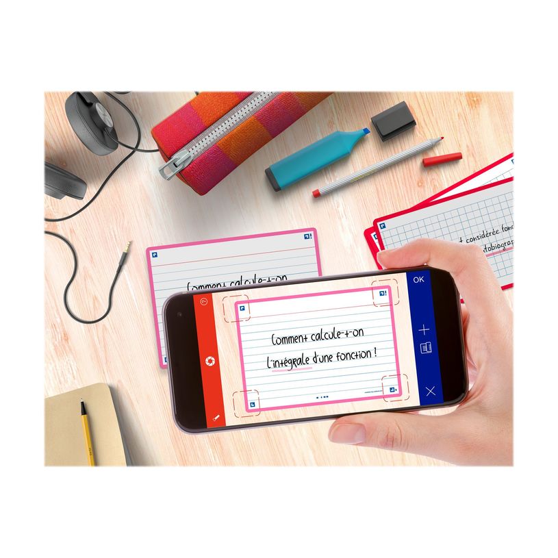 3020120153469-Oxford FLASH 2.0 - Fiche d'index - A6 (105 x 148 mm) - paysage - 80 feuilles - blanc - lig-P_405222076_2-4