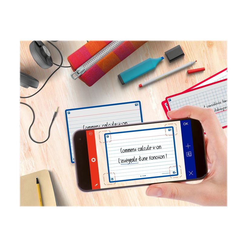 3020120153285-Oxford FLASH 2.0 - Fiche d'index - A6 (105 x 148 mm) - paysage - 80 feuilles - blanc - lig-P_405222079_3-2