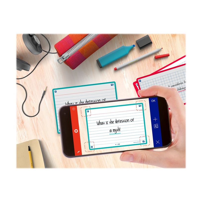 3020120153582-Oxford FLASH 2.0 - Fiche d'index - A6 (105 x 148 mm) - paysage - 80 feuilles - blanc - lig-P_405222080_3-2