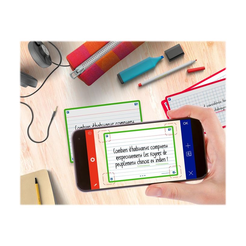 3020120153551-Oxford FLASH 2.0 - Fiche d'index - A6 (105 x 148 mm) - paysage - 80 feuilles - blanc - lig-P_405222083_3-2