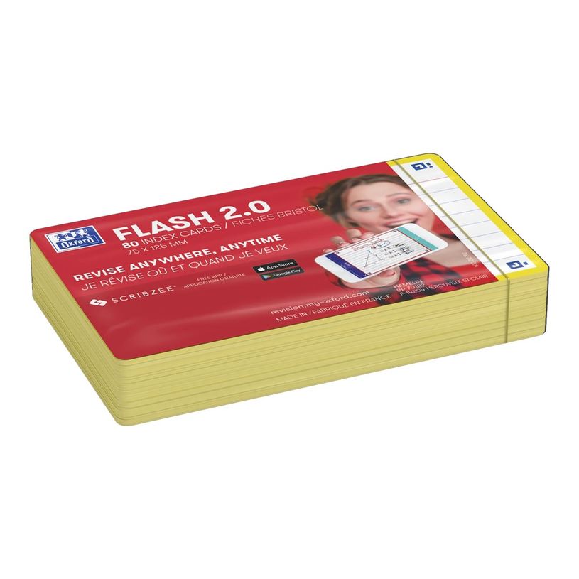 3020120152448-Oxford FLASH 2.0 - Fiche d'index - 75 x 125 mm - paysage - 80 feuilles - blanc - ligné-P_405222085_2-4