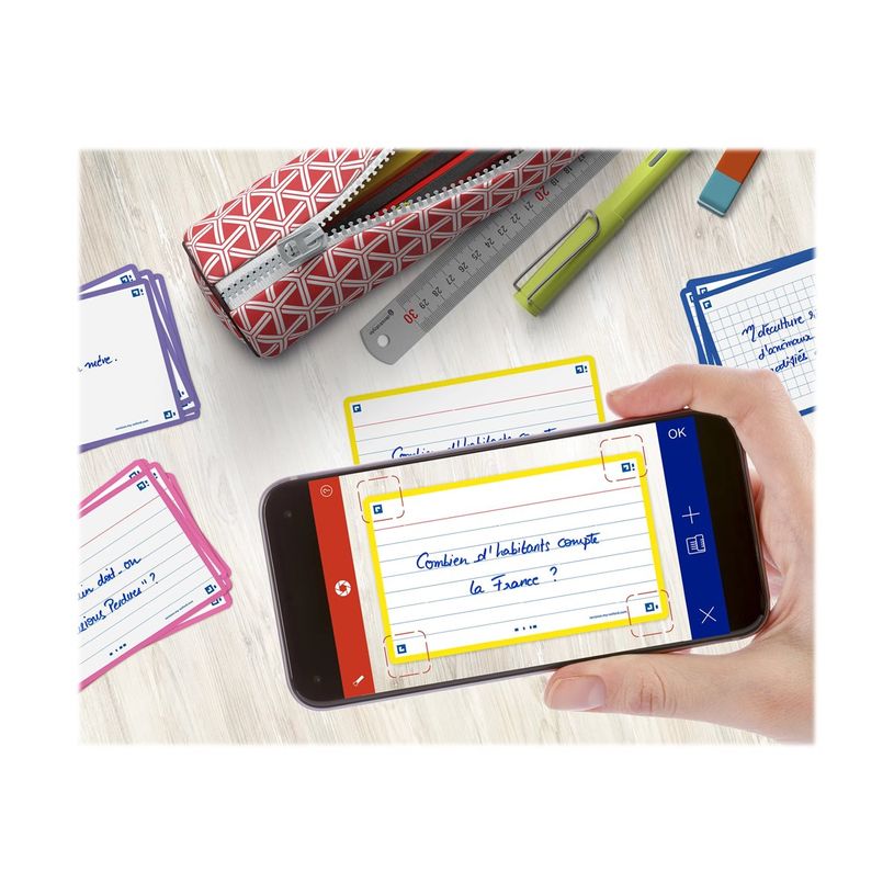 3020120152448-Oxford FLASH 2.0 - Fiche d'index - 75 x 125 mm - paysage - 80 feuilles - blanc - ligné-P_405222085_3-2