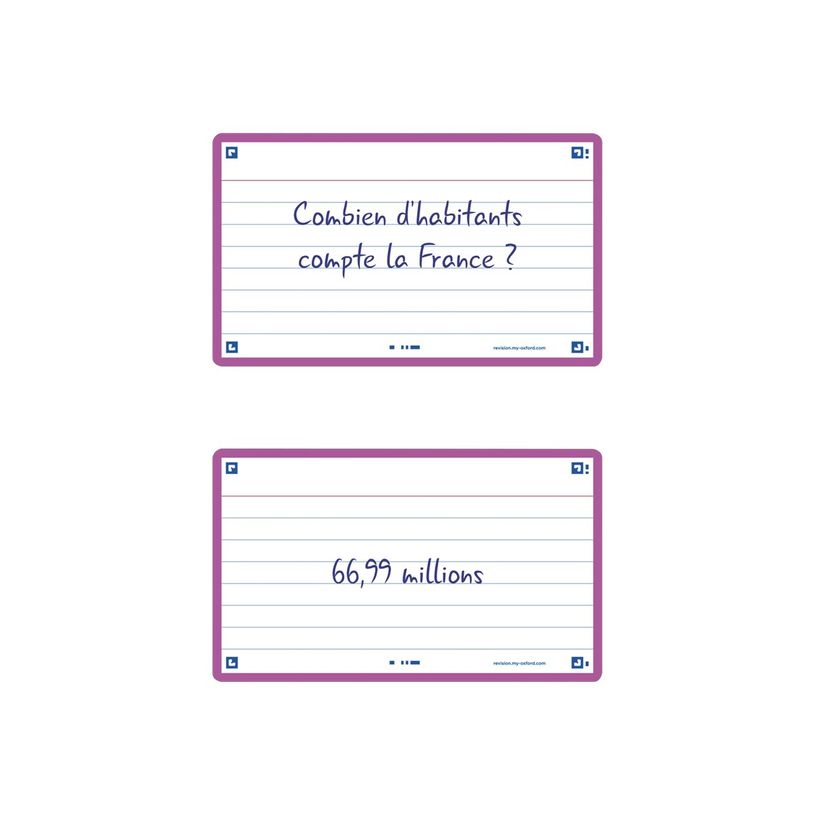 3020120152295-Oxford FLASH 2.0 - Fiche d'index - 75 x 125 mm - paysage - 80 feuilles - blanc - ligné-P_405222086_5-1