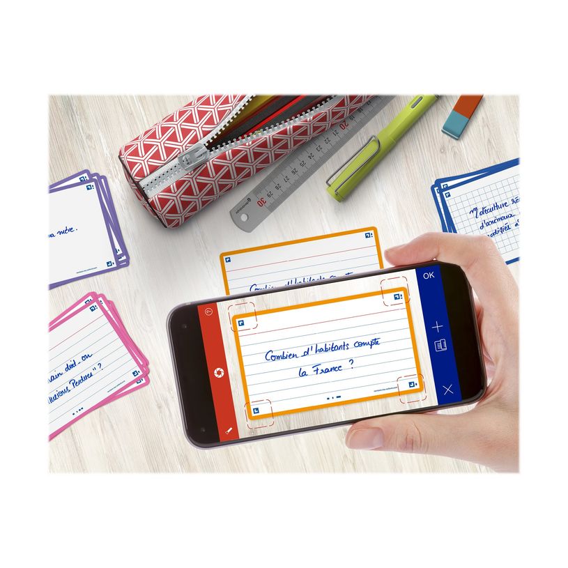 3020120152417-Oxford FLASH 2.0 - Fiche d'index - 75 x 125 mm - paysage - 80 feuilles - blanc - ligné-P_405222089_1-6