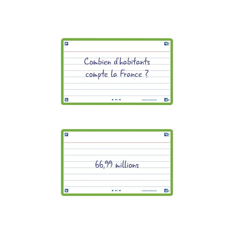 3020120152479-Oxford FLASH 2.0 - Fiche d'index - 75 x 125 mm - paysage - 80 feuilles - blanc - ligné-P_405222093_4-0