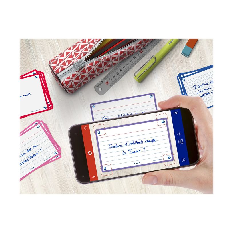 3020120152264-Oxford FLASH 2.0 - Fiche d'index - 125 x 75 mm - paysage - blanc - ligné (pack de 80)-P_405222094_1-5