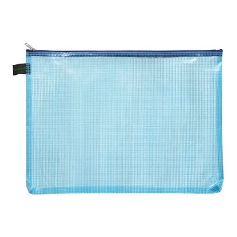 4250037430448-FolderSys - Valisette à fermeture éclair - pour A4 (210 x 297 mm) - bleu transparent-P_405222106_1-0