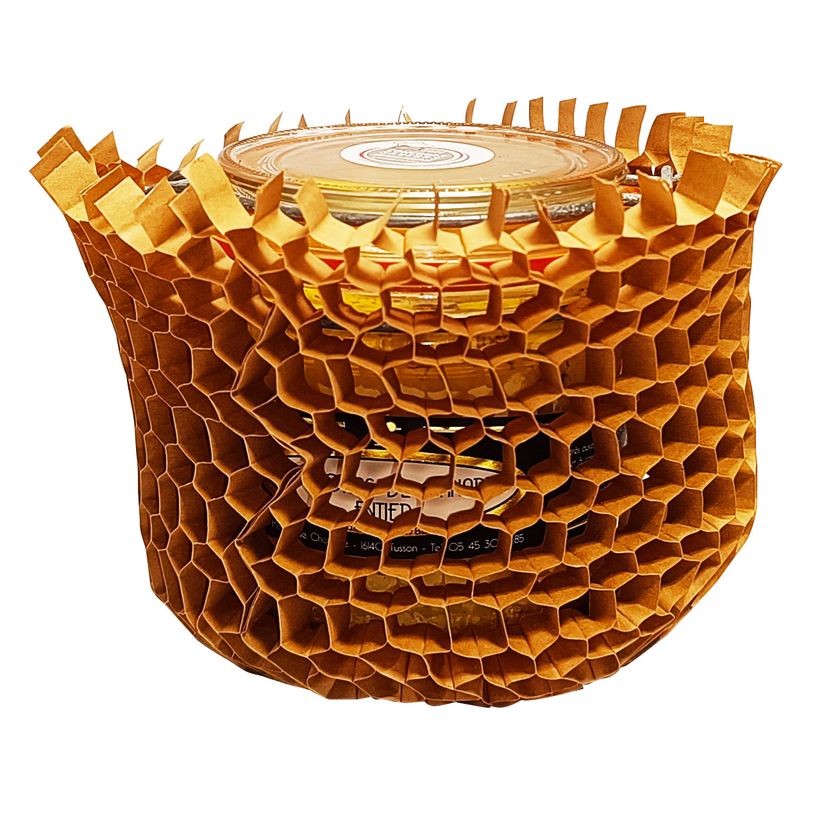 3240180008503-E.Pack La Couronne - 200 Manchons 100% papier -Diamètre 23mm Epaisseur nid d'abeille  1 cm Longueur  200m-P_405222146_2-1