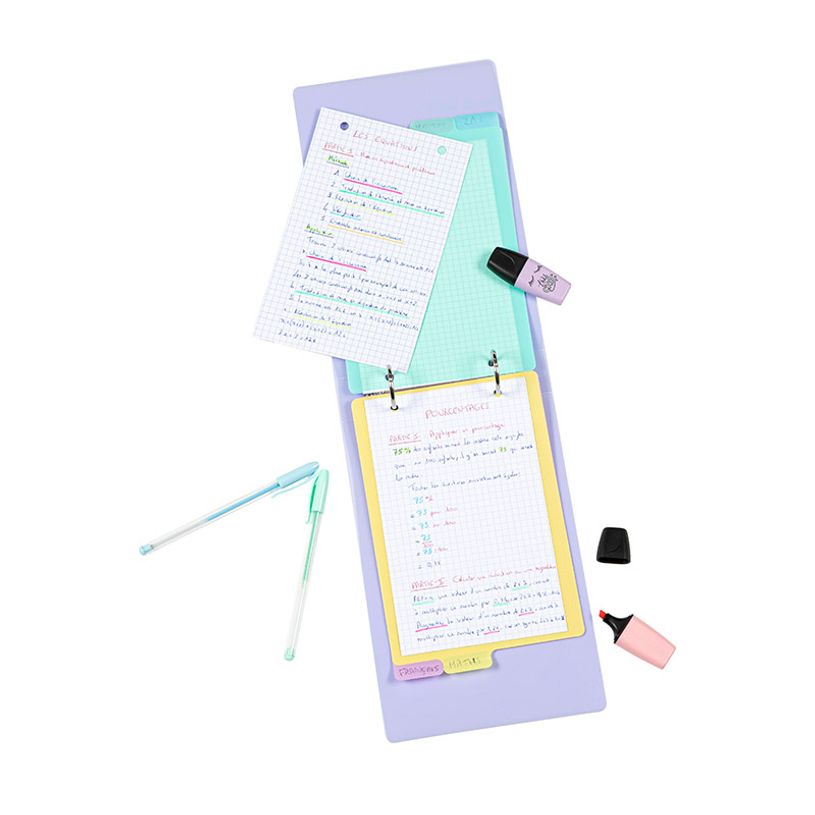 3135251601151-Intercalaires 4 positions A5 RAINBOW PASTEL - Viquel-P_405222172_5-4