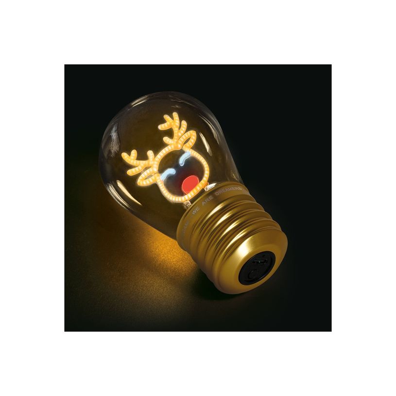 8052694020040-Legami - Lampe de table en forme d’ampoule - Reindeer - Noël-P_405222219_1-8