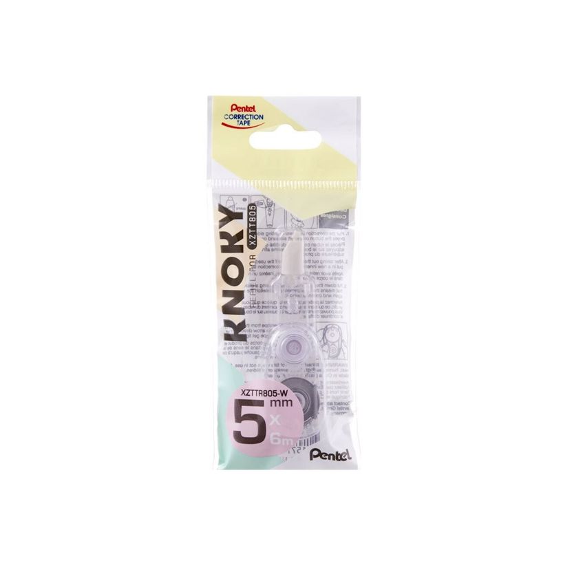4711577070339-Pentel Knoky - Recharge pour ruban correcteur rétractable - 5 mm x 6 m-P_405222736_2-1