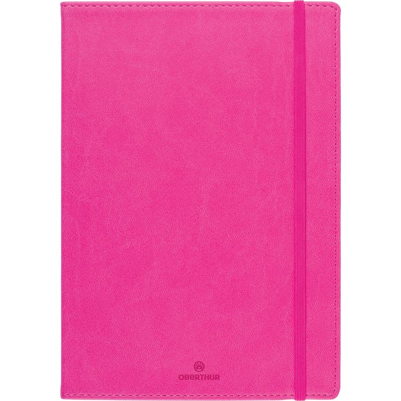 3664447192307-Carnet A5 Carmen - ligné - fuchsia - Oberthur--0