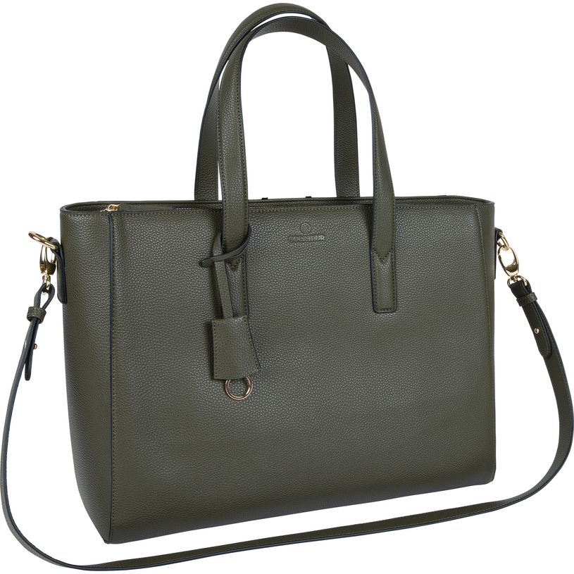 3664447186948-Sac cabas ordinateur 15,6" Lady Bradford - 1 compartiment - kaki - oberthur--0