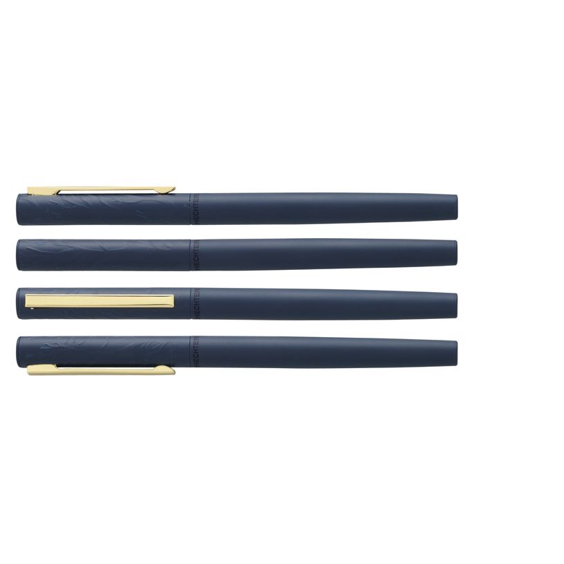 3219911840279-Plume HECHTER PARIS "Linéaire Wood" coloris bleu --0