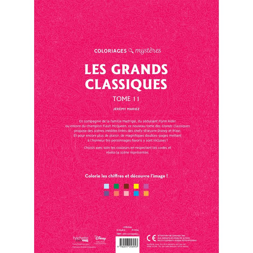 9782017256953-Coloriages mystères Disney - Les Grands classiques Tome 11--1