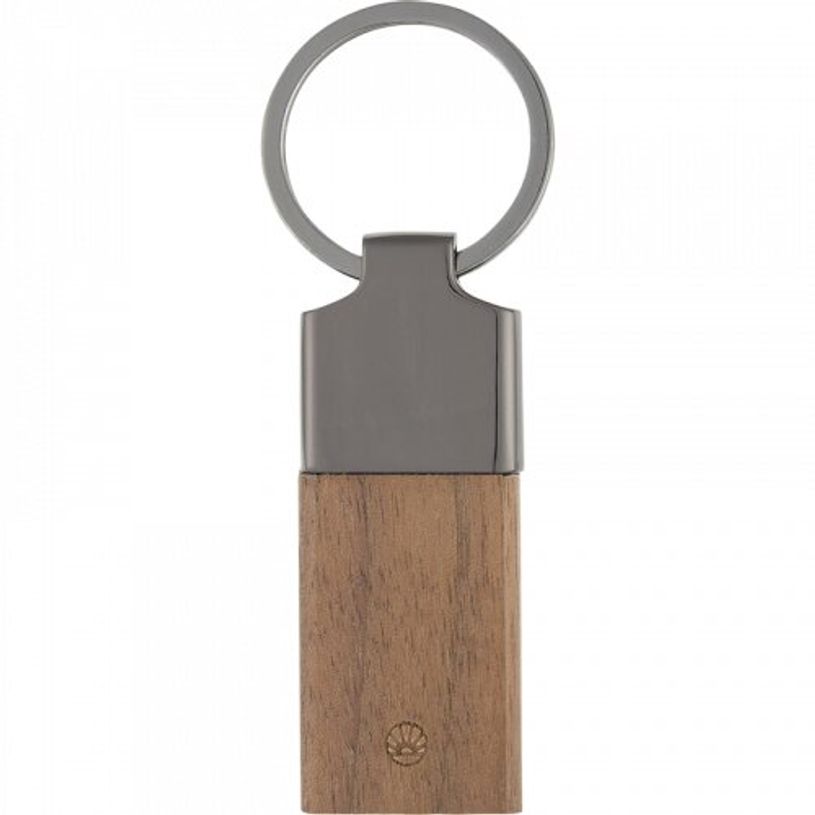 3664447192598-Oberthur - Coffret stylo bille Toronto et porte-clef - noyer-P_405223217_2-1