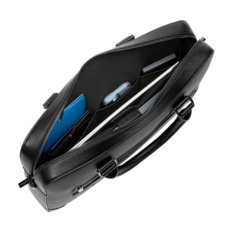 3135257824226-Saint-Martin - Sacoche ordinateur noir Noah - 1 compartiment - 15,6" - Viquel-P_405223240_3-2