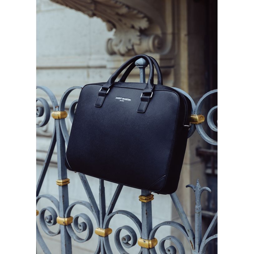 3135257824226-Saint-Martin - Sacoche ordinateur noir Noah - 1 compartiment - 15,6" - Viquel-P_405223240_5-4