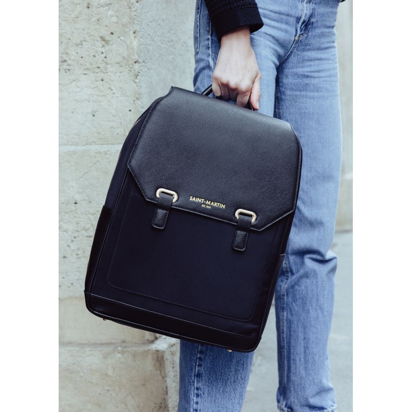 3135257864222-Saint-Martin - Sac à dos pour ordinateur noir Louise - 1 compartiment - 15,6" - Viquel-P_405223242_5-4