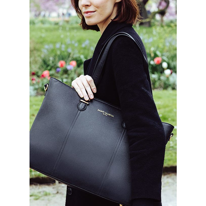 3135257844224-Saint-Martin - Sac cabas pour ordinateur noir Alba _ 1 compartiment - 15,6" - Viquel-P_405223243_6-5