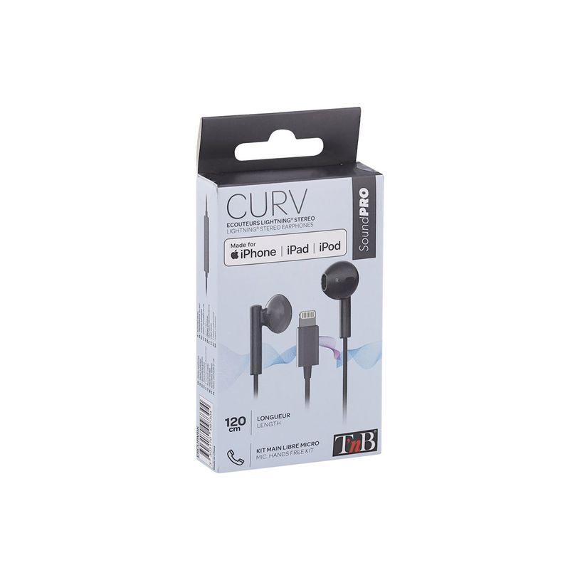 0404052234947-T'nB CURV - Auriculares internos con micro - en oreja - cableado - Lightning - negro-P_405223494_5-4