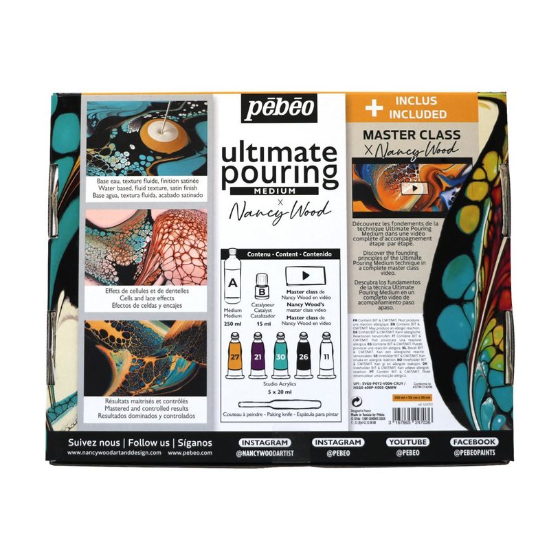 3167865247036-Pebeo Ultimate Pouring x Nancy Wood Discovery - Ensemble moyen - peinture à base d'eau - -P_405223523_2-3
