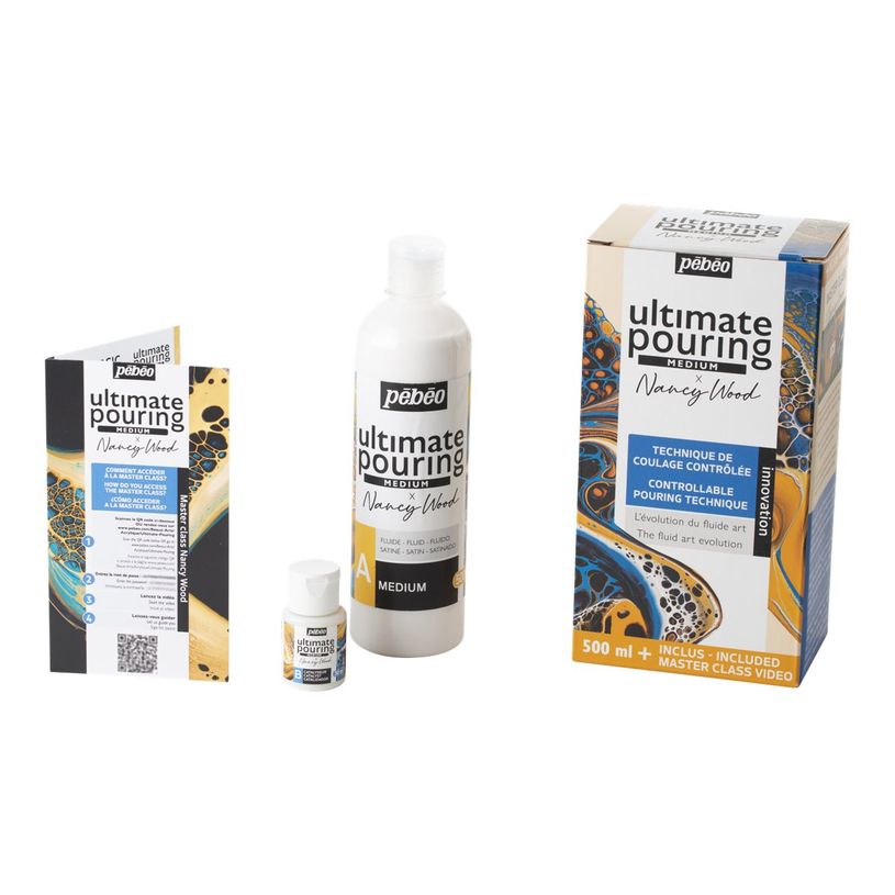 3167865247012-Pebeo Ultimate Pouring x Nancy Wood - Ensemble moyen - peinture à base d'eau - satin-P_405223524_4-0