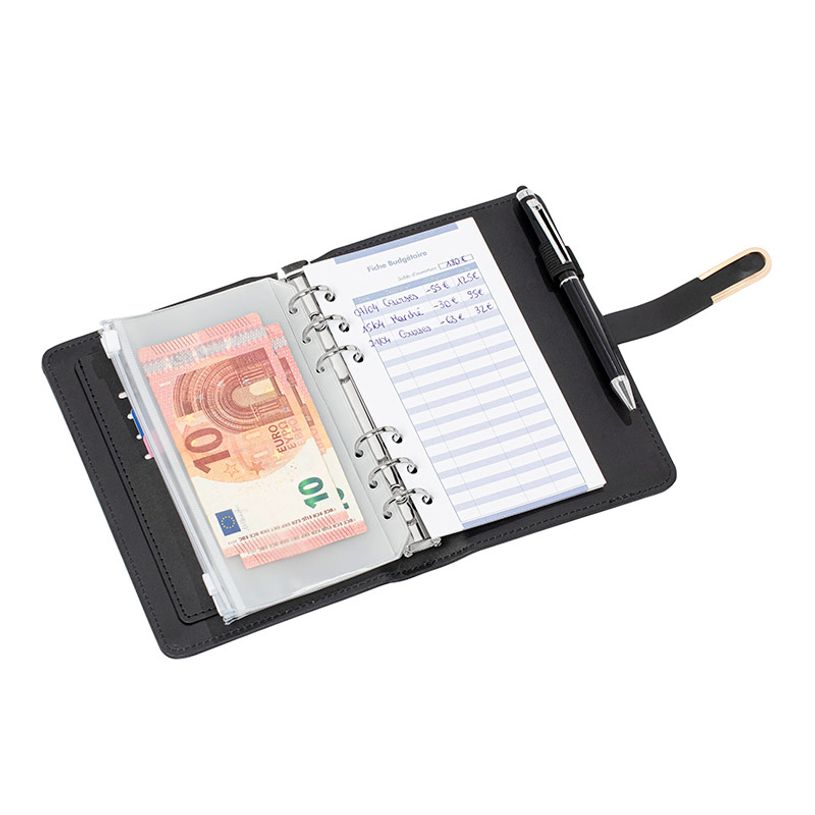 3135250320053-Viquel Budget Planner - Planificateur de budget A5 - 19 x 13 x 3 cm - noir - polyuréthane-P_405223532_3-2