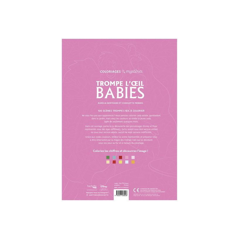 9782017260028-Trompe l'oeil Babies - Coloriages mystères Disney -P_405223575_4-0