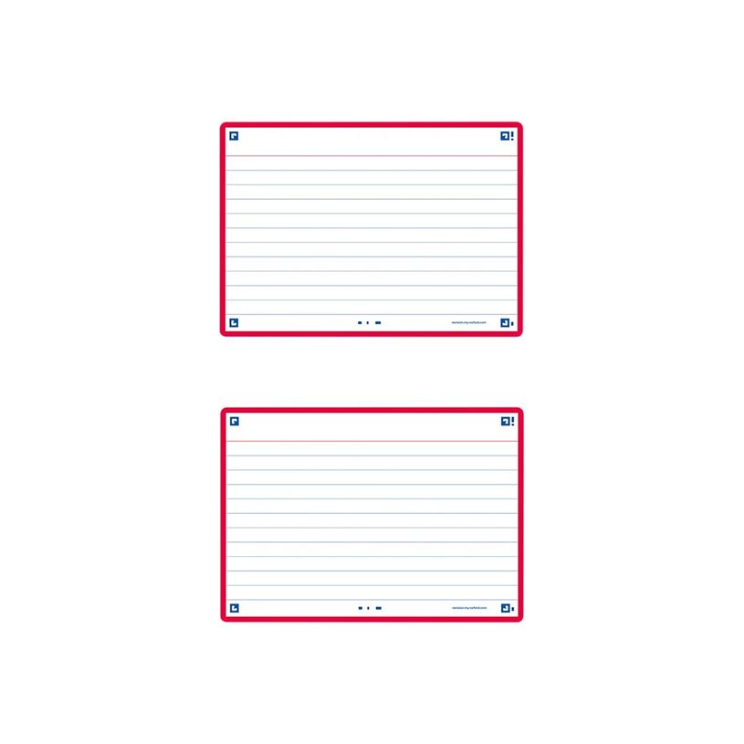 3020120153438-Oxford FLASH 2.0 - 80 Fiche d'index - A6 (105 x 148 mm) - ligné -  blanc-P_405223599_2-1