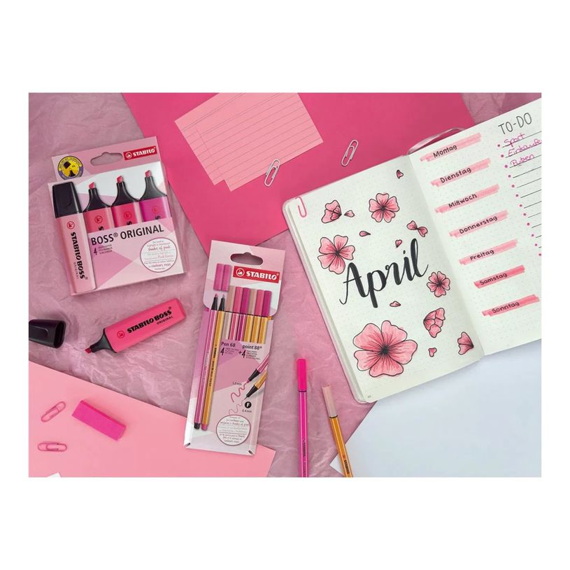 4006381616218-STABILO - Ensemble de feutre fin et de marqueur - shades of pink - couleurs assorties - 8 -P_405223659_6-7