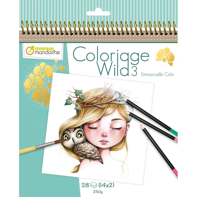 3609510520779-Carnet de coloriage Collector - par Emmanuelle Colin - Wild 3-P_405223679_1-0