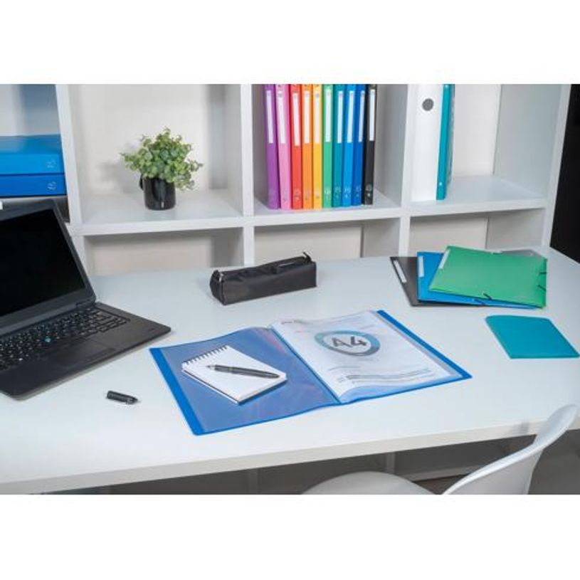 3130630085690-Exacompta Protège-documents A4 Jaune 100 Vues – Polypropylène Souple Opak – Porte-vu-P_405223712_6-4