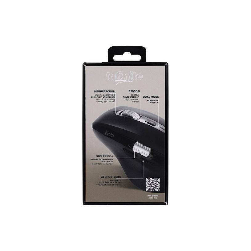 3303170117446-T'nB INFINITEPRO - Souris sans fil - ergonomique - 7 boutons - noir-P_405223737_1-8