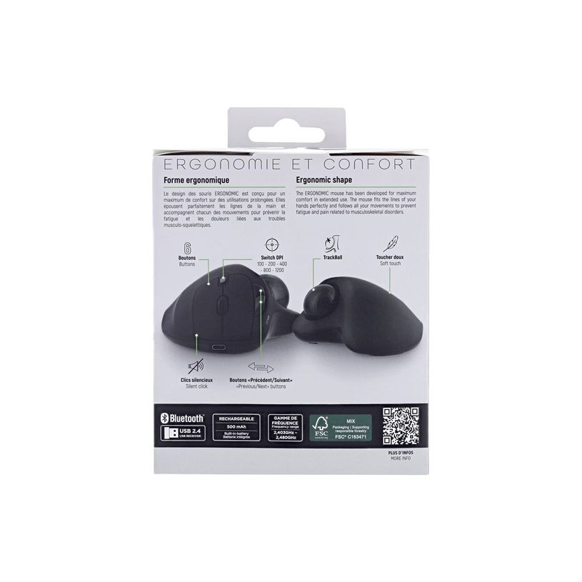 3303170117644-T'nB Ergo DUAL CONNECT - Souris sans fil ergonomique - rechargeable - 7 boutons - noir-P_405223739_2-9
