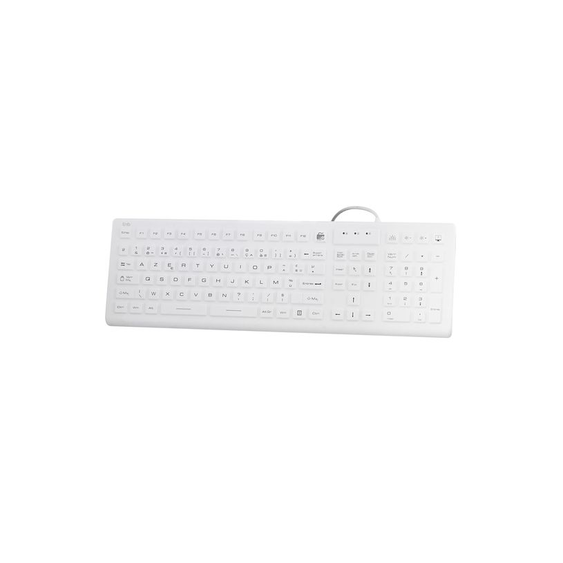 3303170116326-T'nB - Clavier filaire medical - rétroéclairé - AZERTY - blanc-P_405223740_5-4