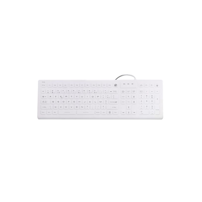 3303170116326-T'nB - Clavier filaire medical - rétroéclairé - AZERTY - blanc-P_405223740_6-6