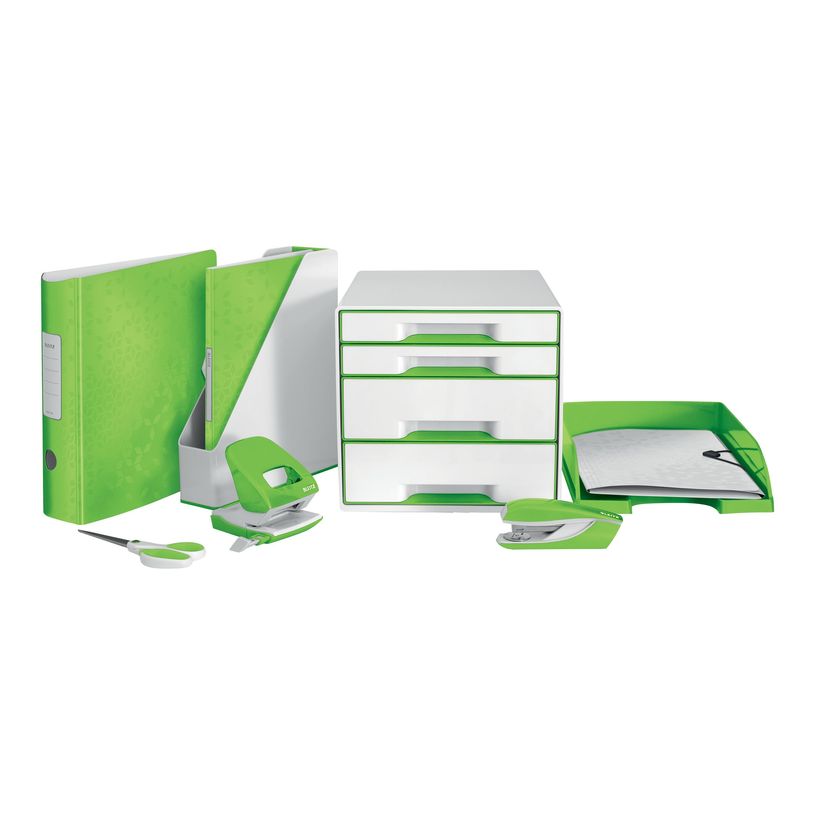 4002432123612-Leitz WOW - Corbeille à courrier - pour A4 - vert-P_405223836_1-4