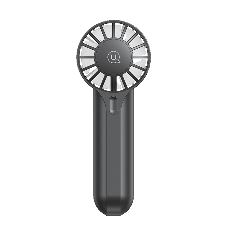 6958444910024-USAMS - Ventilateur de poche - 3 vitesses - 1200 mAh - noir--0