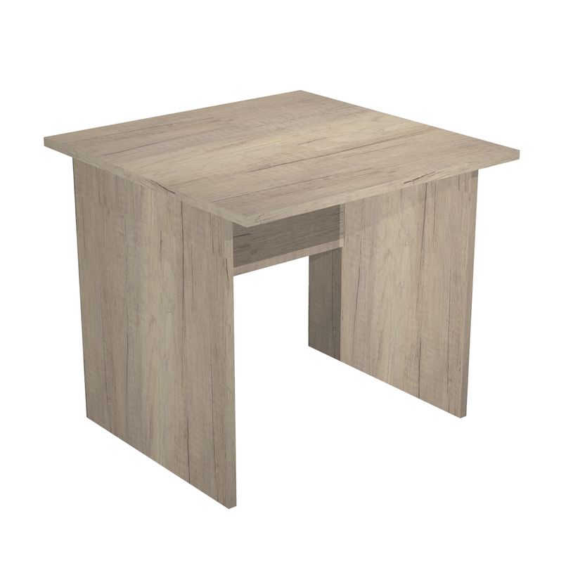 7331920009266-Bureau droit Trend - L80 - Pieds panneaux - plateau imitation chêne canadien-P_405224077_1-0