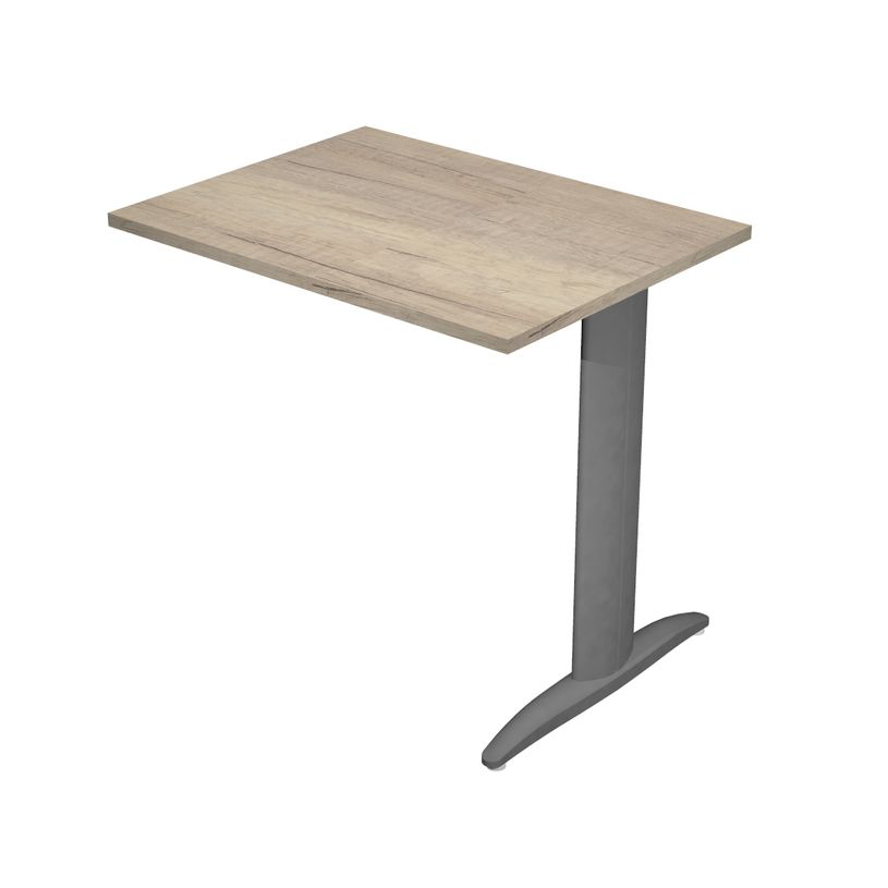 0404052241006-Retour direct pour Bureau Trend pieds métal - L80 - plateau imitation chêne canadien - p-P_405224100_1-0