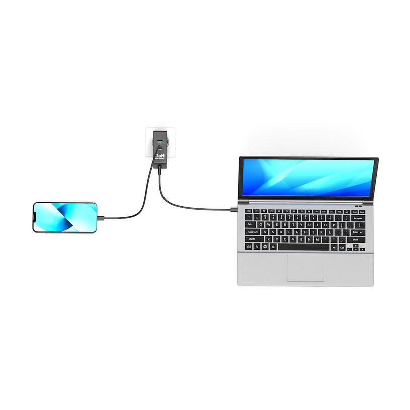 3567049021030-PORT Connect - Chargeur secteur universel USB-C et USB-A Quick Charge - GaN 100 Watt -P_405224211_12-16