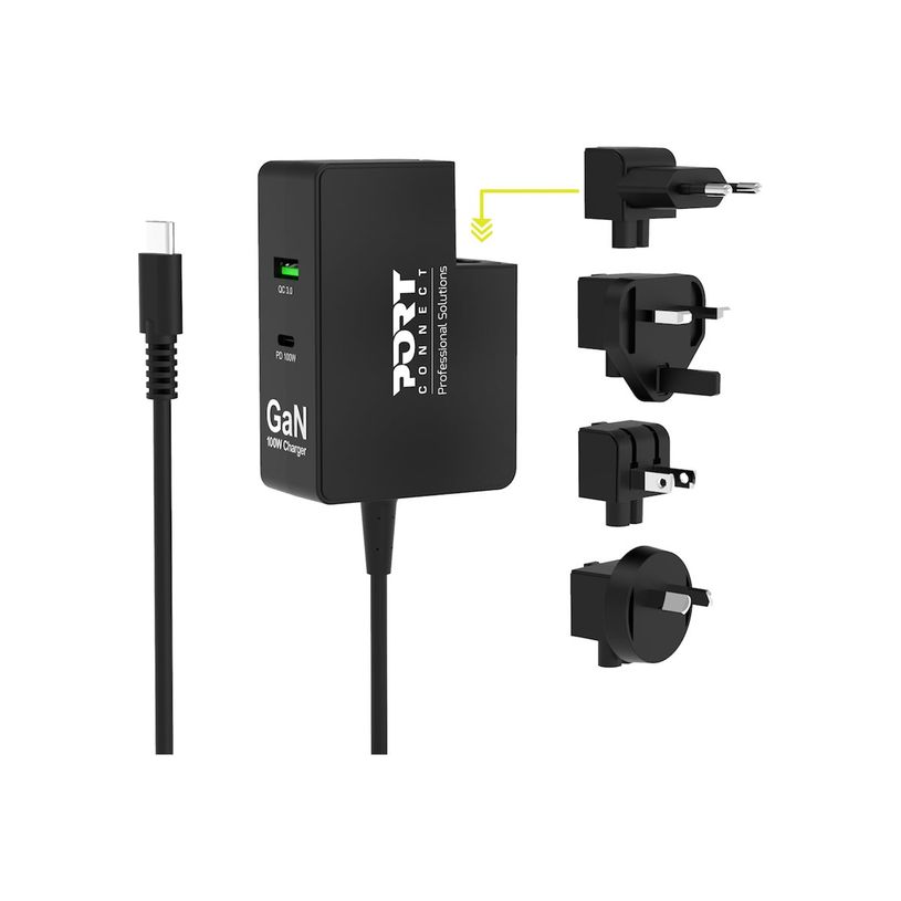 3567049021030-PORT Connect - Chargeur secteur universel USB-C et USB-A Quick Charge - GaN 100 Watt -P_405224211_16-13