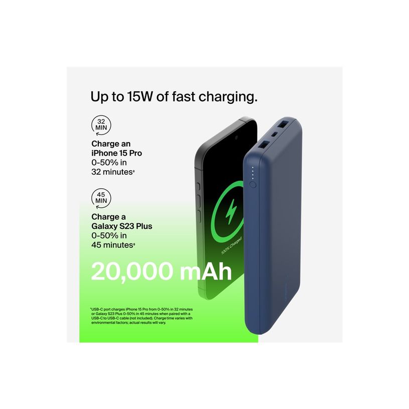 745883837700-Belkin BOOST CHARGE - Batterie externe - 20000 mAh - 3 connecteurs de sortie (2xUSB-C & 1-P_405224225_20-12