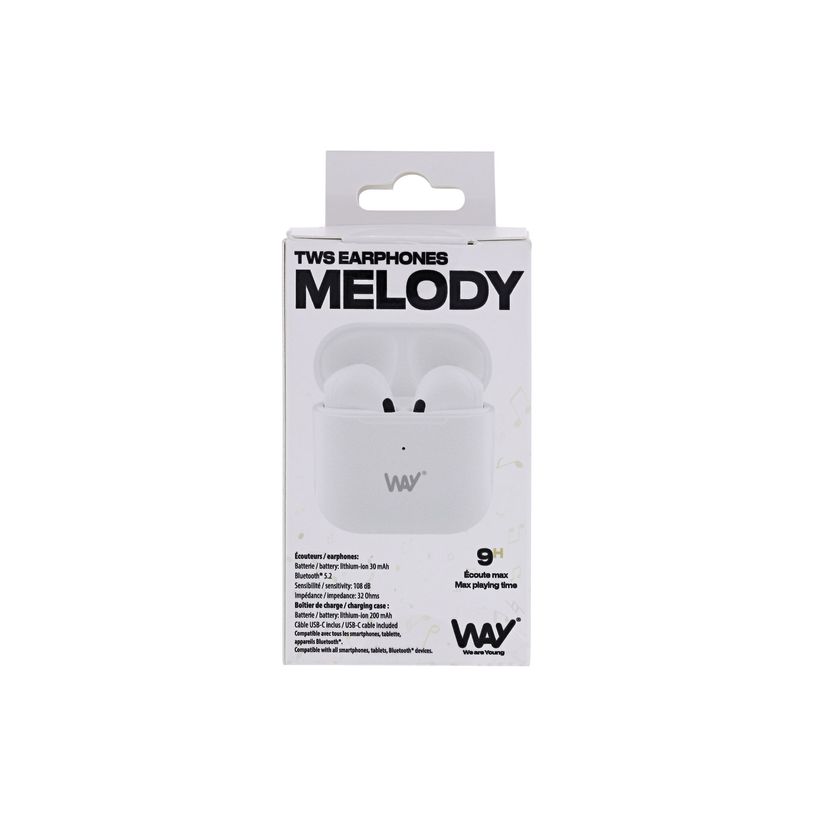 3303170114490-T'nB Melody 2 - Écouteurs sans fil avec micro - blanc-P_405224275_5-4